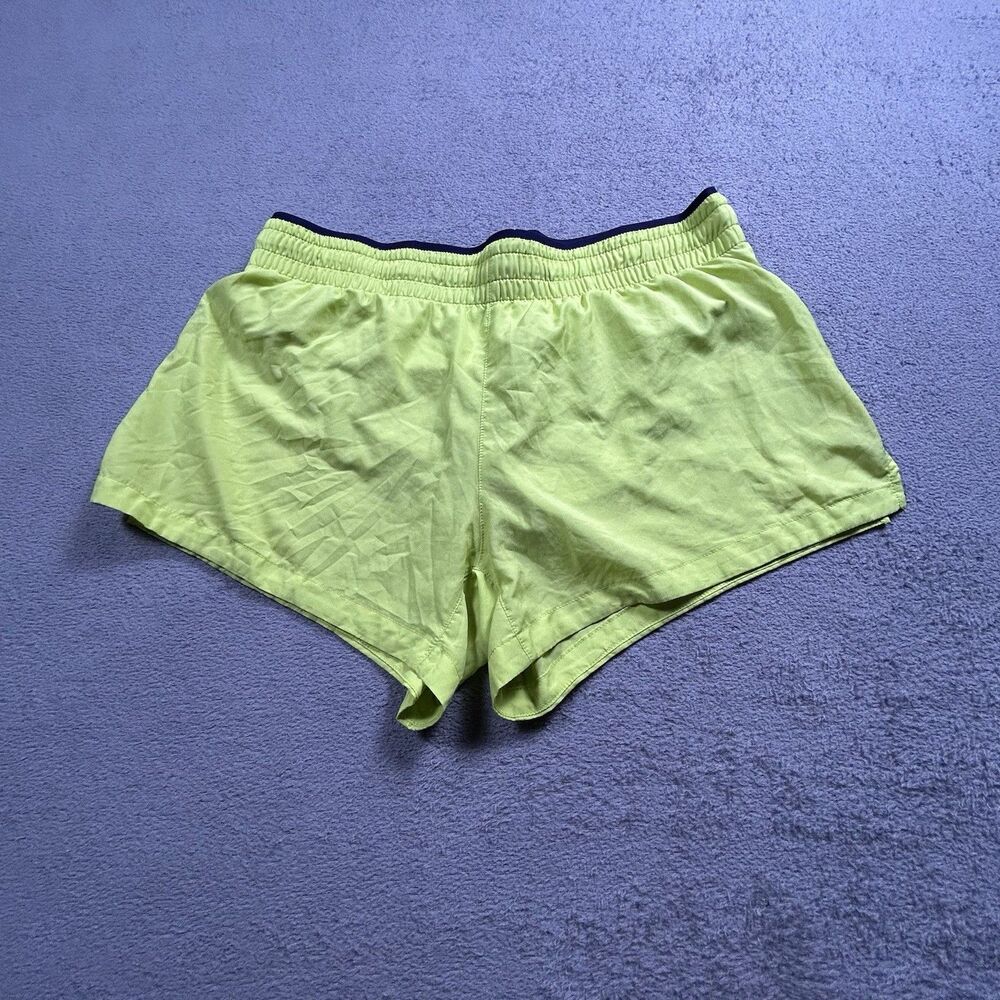 Fabletics Running Shorts Women's M Neon Yellow Zip Pocket Athleisure Workout